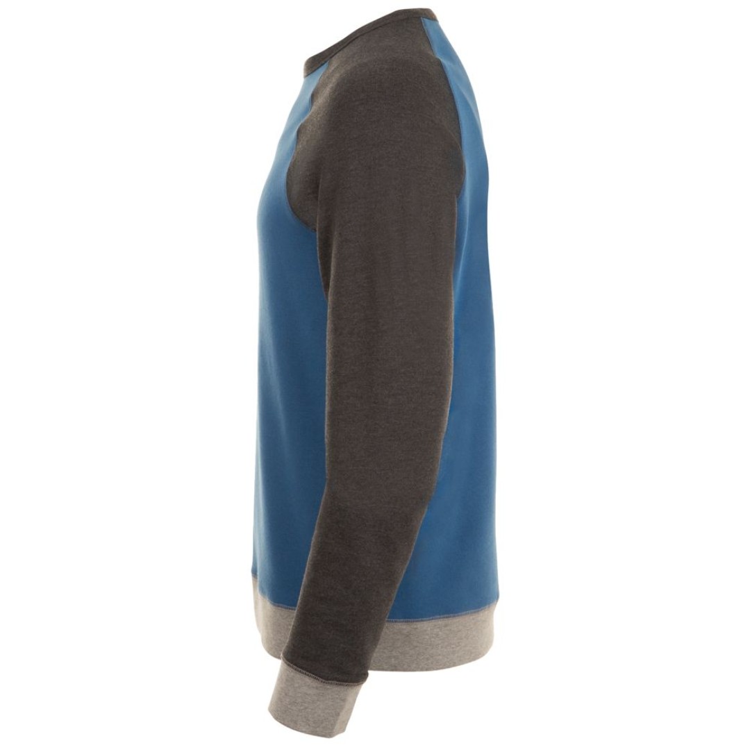 Толстовка унисекс Sandro синий/черный меланж, XL