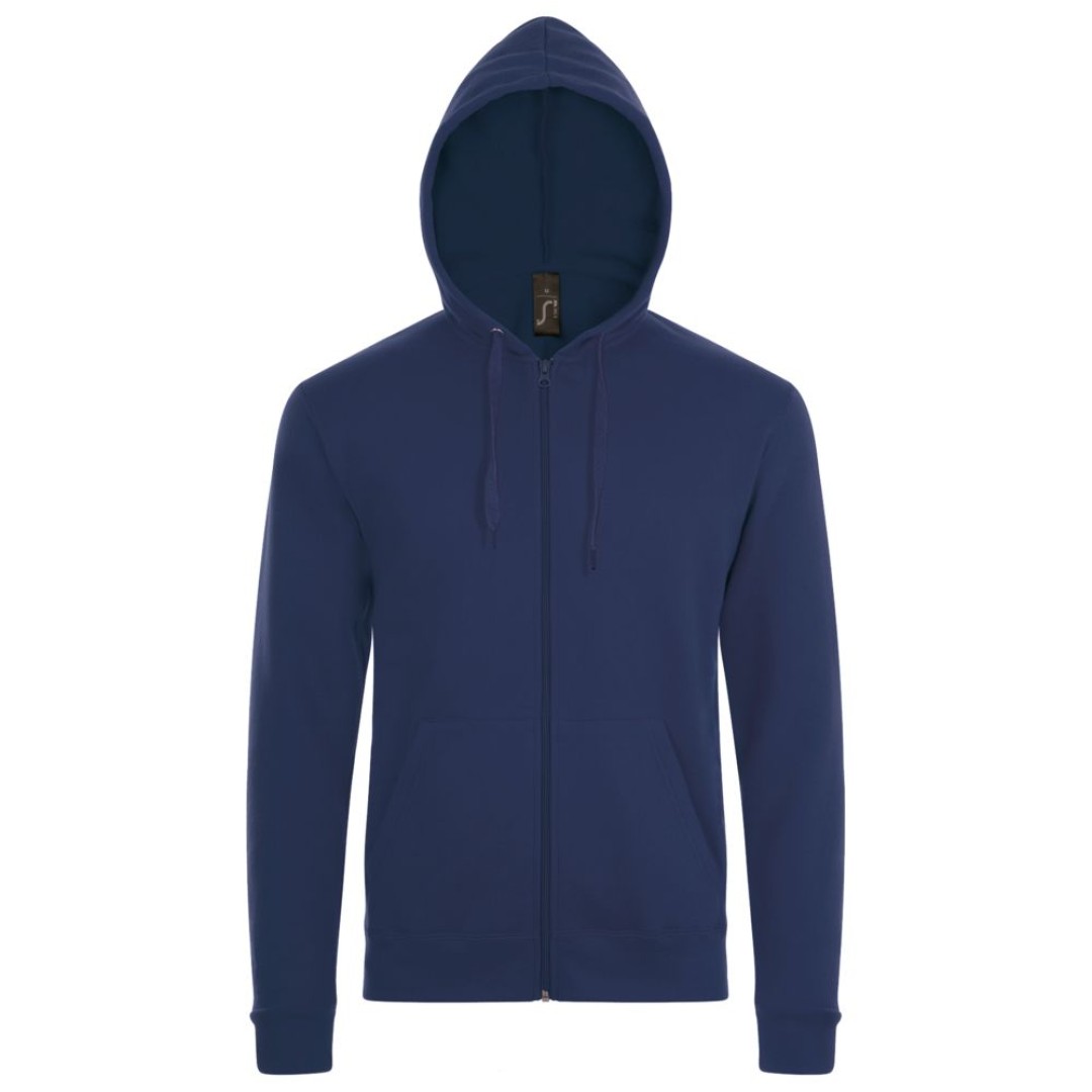 Толстовка унисекс Stone темно-синяя, M