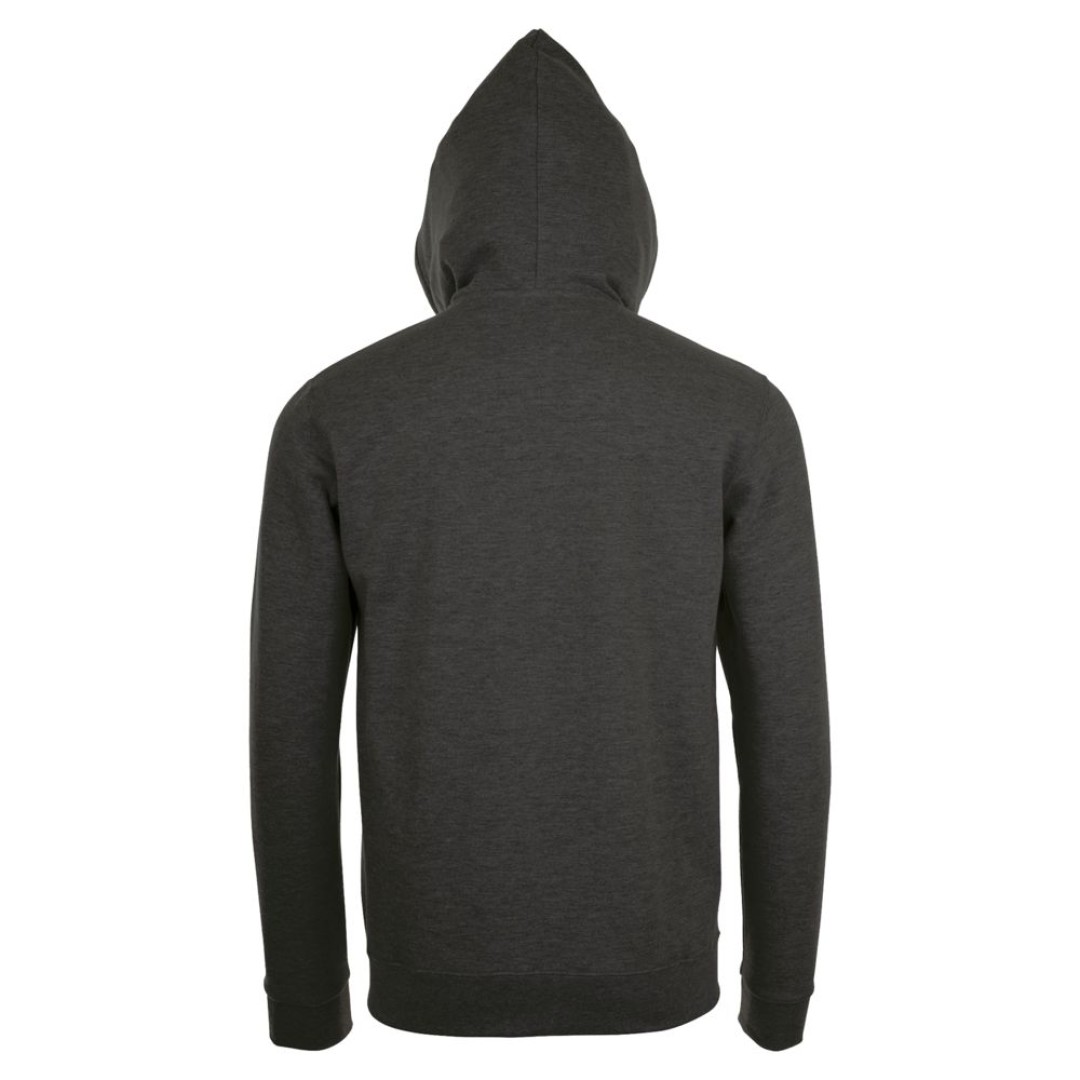 Толстовка унисекс Stone черный меланж, XL