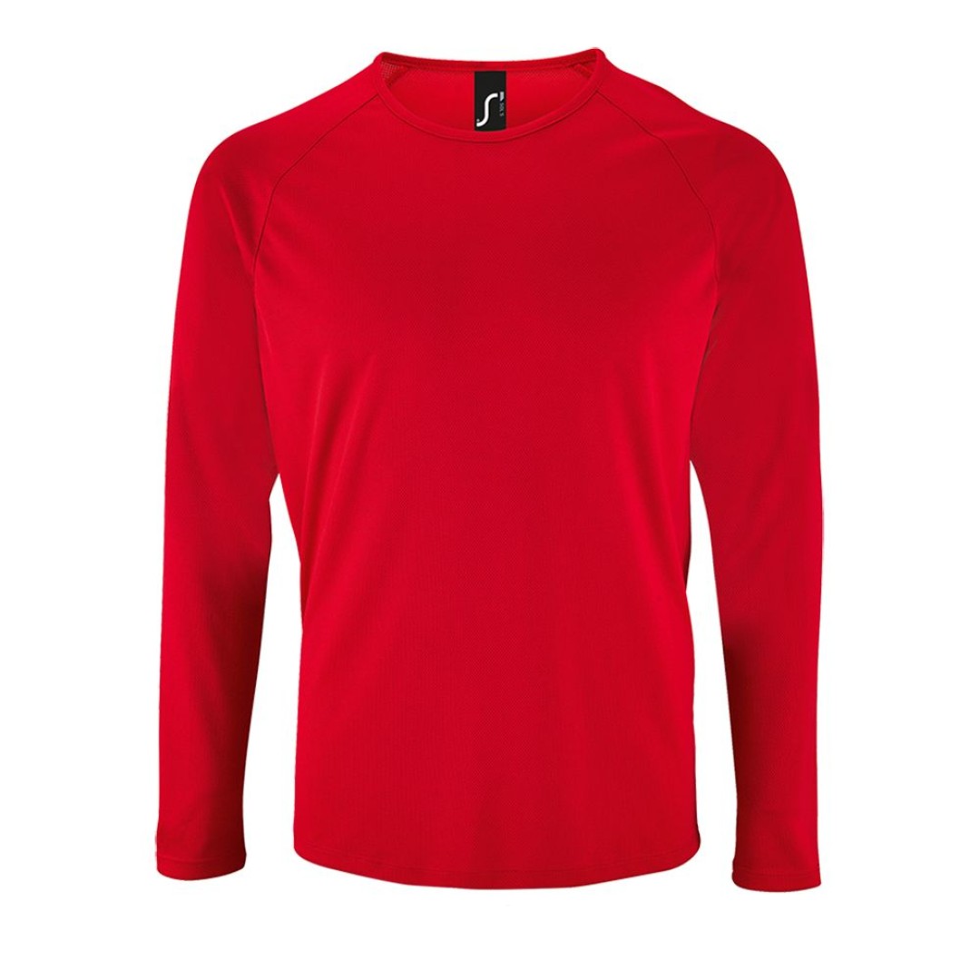 Футболка с длинным рукавом Sporty LSL Men красная, S