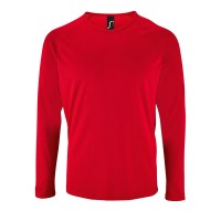 Футболка с длинным рукавом Sporty LSL Men красная, S