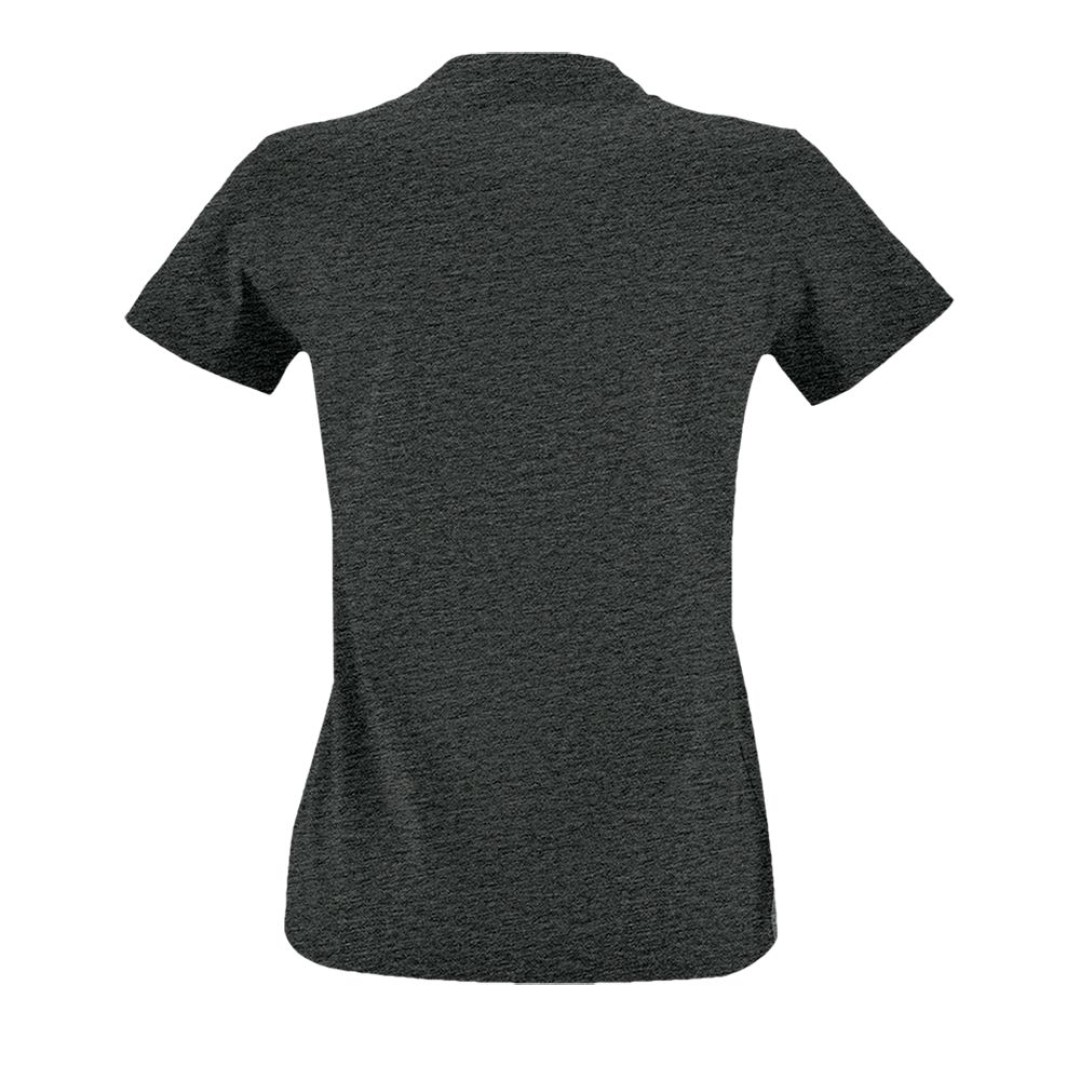 Футболка женская Imperial Fit Women черный меланж, S