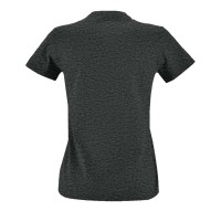 Футболка женская Imperial Fit Women черный меланж, S