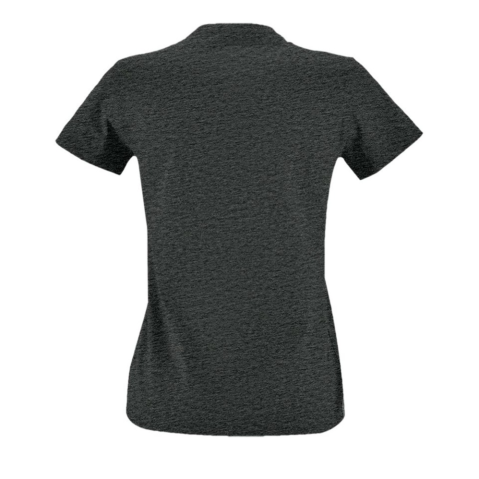 Футболка женская Imperial Fit Women черный меланж, L