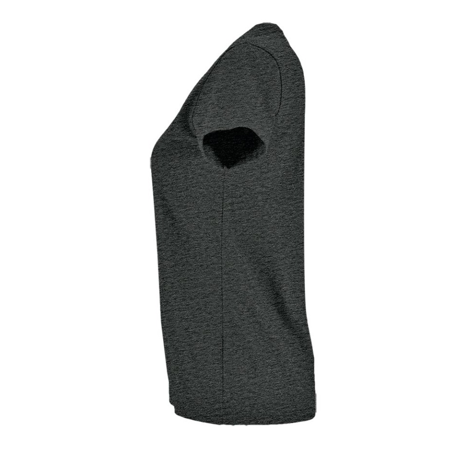 Футболка женская Imperial Fit Women черный меланж, L