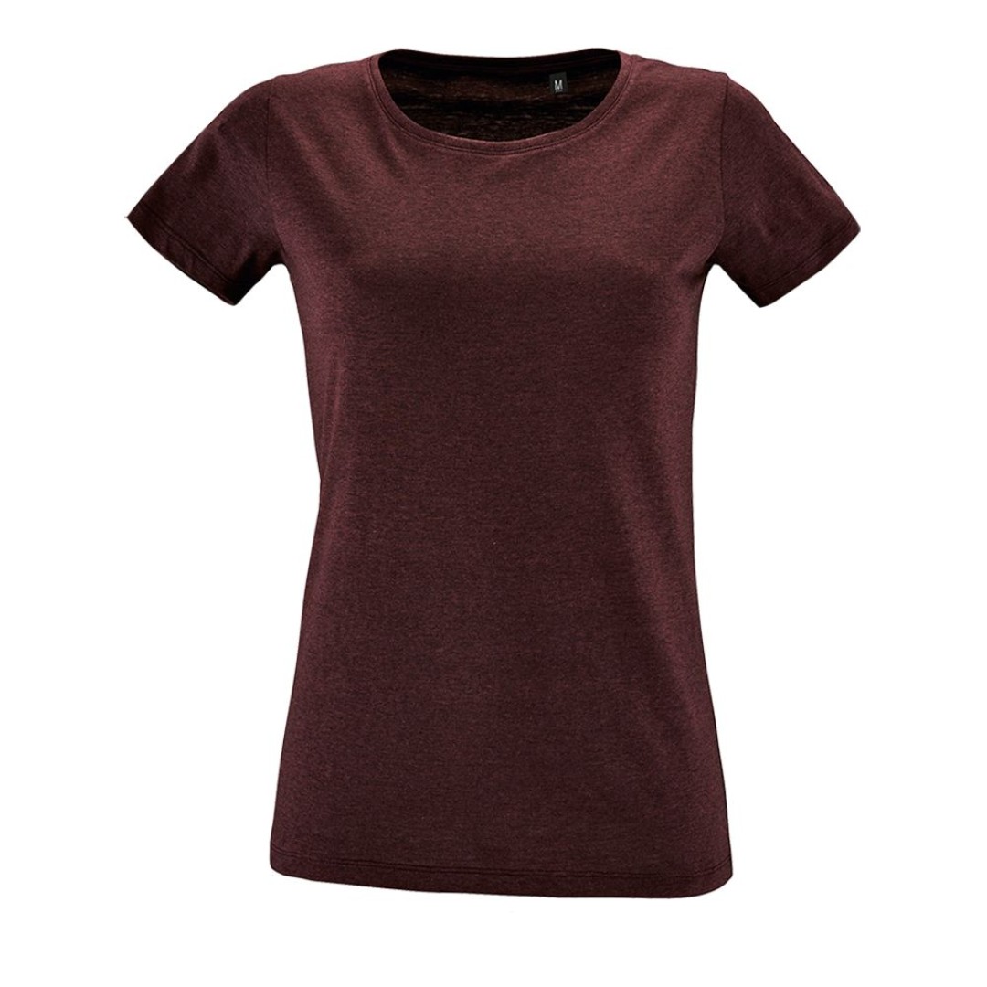 Футболка женская Regent Fit Women бордовый меланж, L