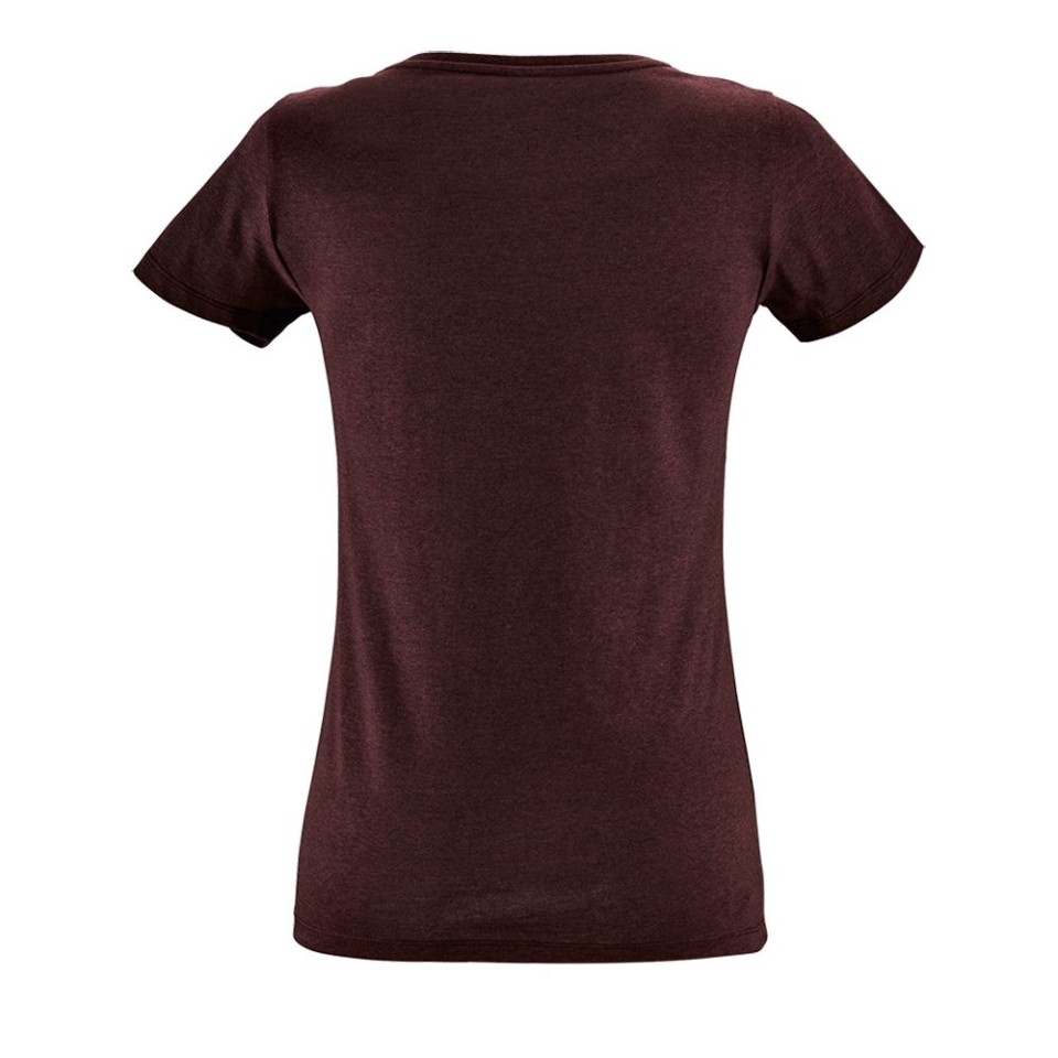 Футболка женская Regent Fit Women бордовый меланж, XL