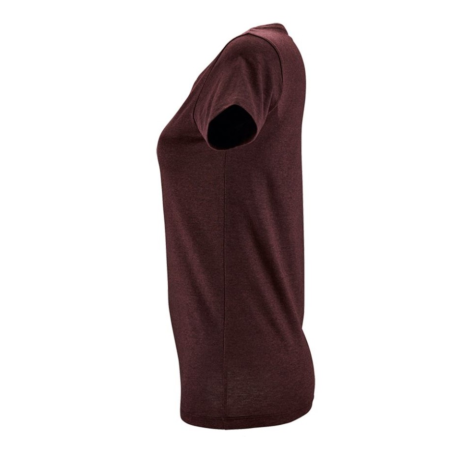 Футболка женская Regent Fit Women бордовый меланж, XL