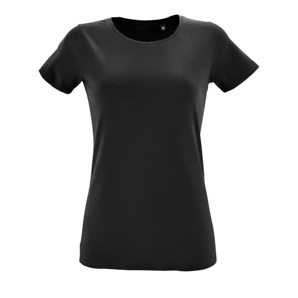 Футболка женская Regent Fit Women черная, XXL