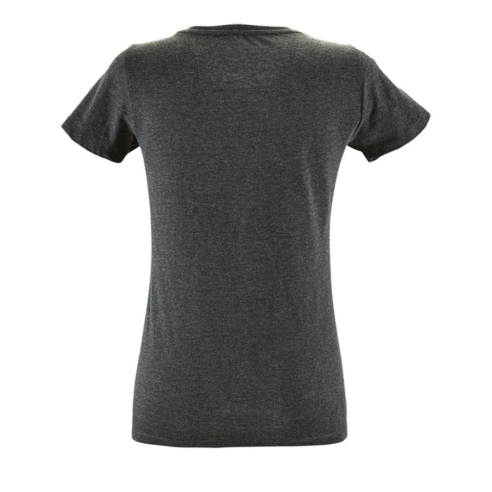 Футболка женская Regent Fit Women черный меланж, XL