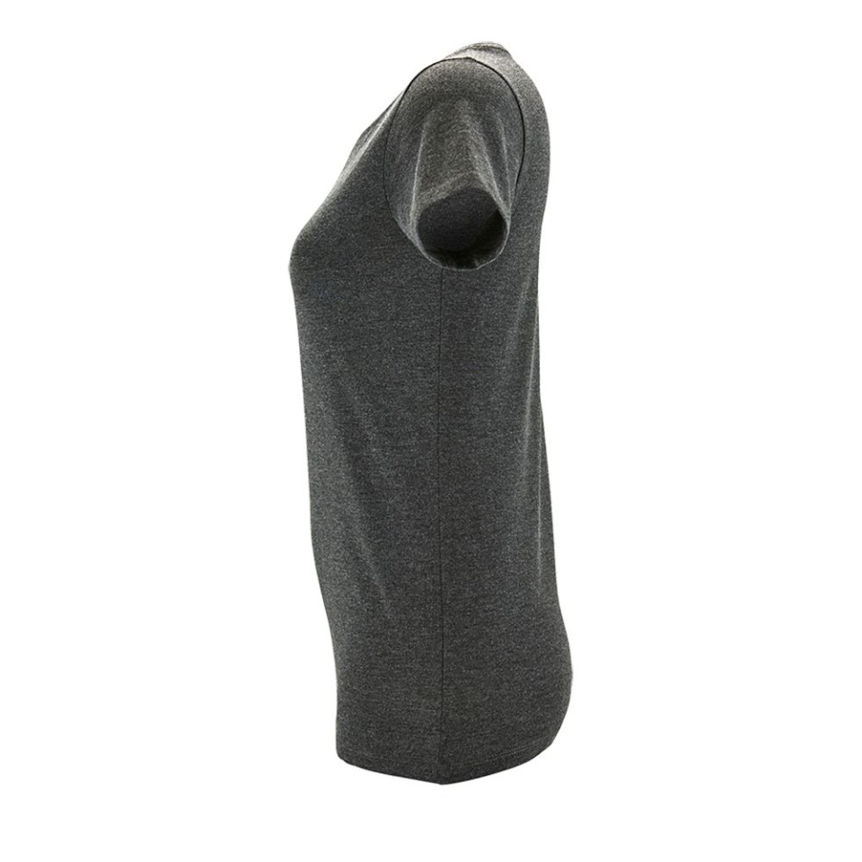 Футболка женская Regent Fit Women черный меланж, XL
