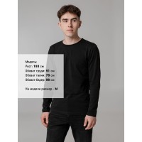 Футболка с длинным рукавом Lehta, черная, размер S