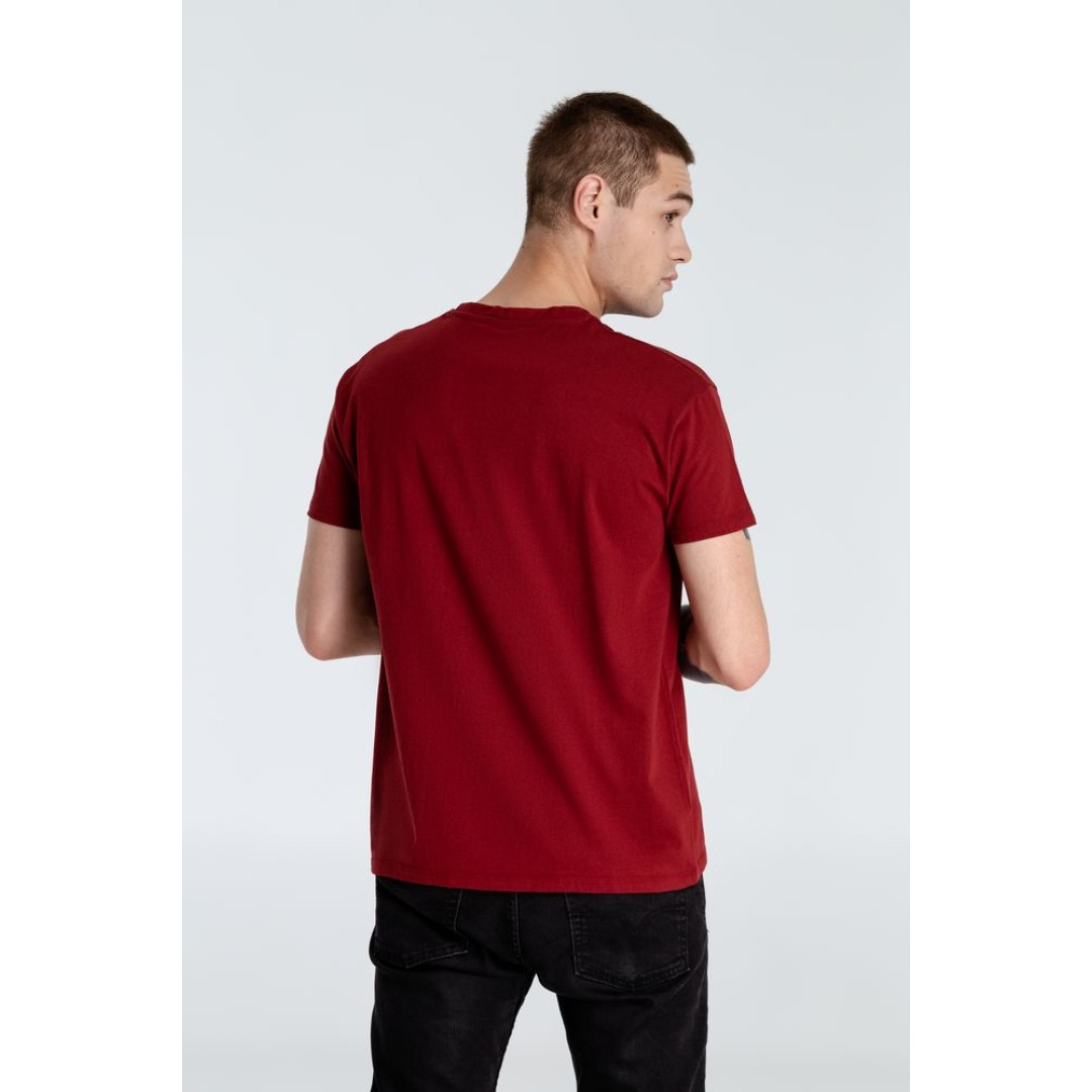 Футболка A God is High, гранатово-красная, S