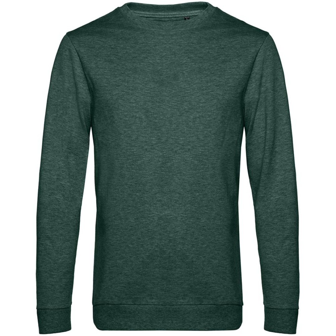 Свитшот унисекс Set In, темно-зеленый меланж, 3XL