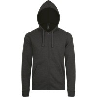 Толстовка унисекс Stone черный меланж, 3XL