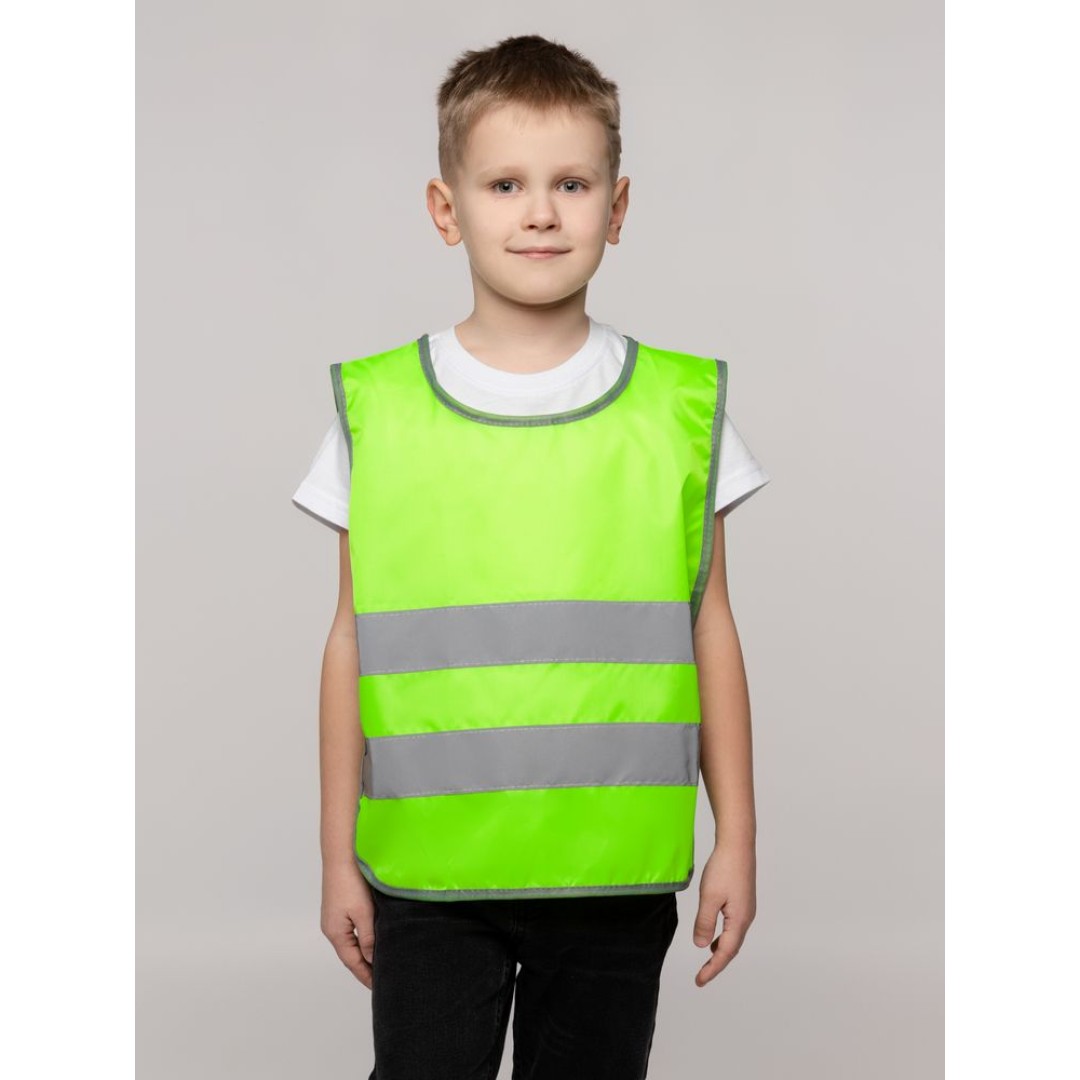 Жилет детский С-2.001Н, желтый неон, размер 98-52-48