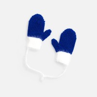 Подвеска на елку «Вьюжка», варежки, синяя