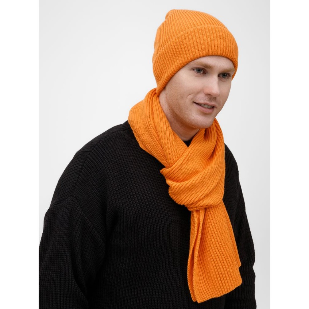 Шарф Nobilis Mono, оранжевый (абрикос)