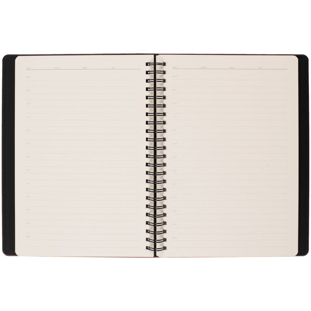 Ежедневник Spring Urban на заказ, недатированный, бордовый