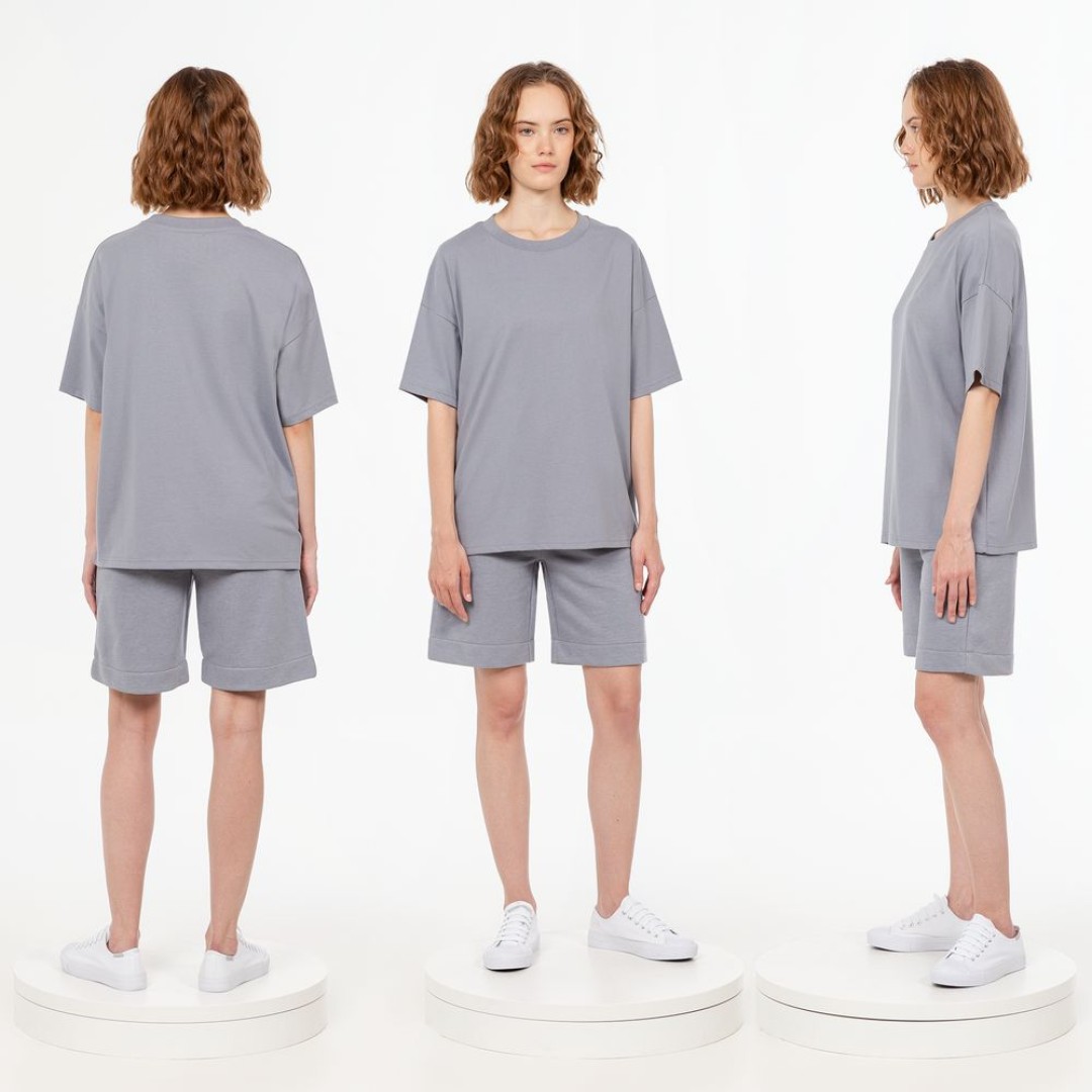 Футболка унисекс T3, серая, размер XS/S