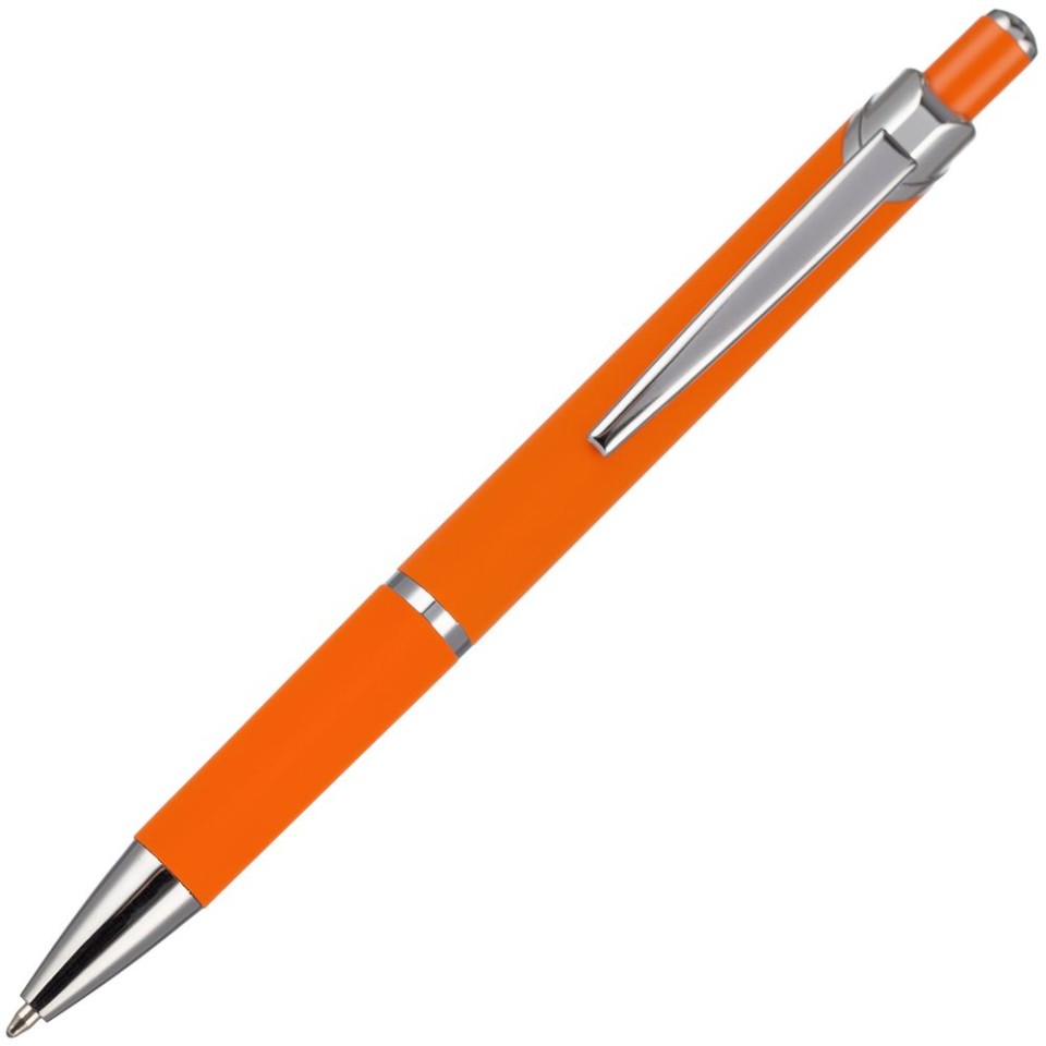 Ручка шариковая Chromos Soft Touch, оранжевая