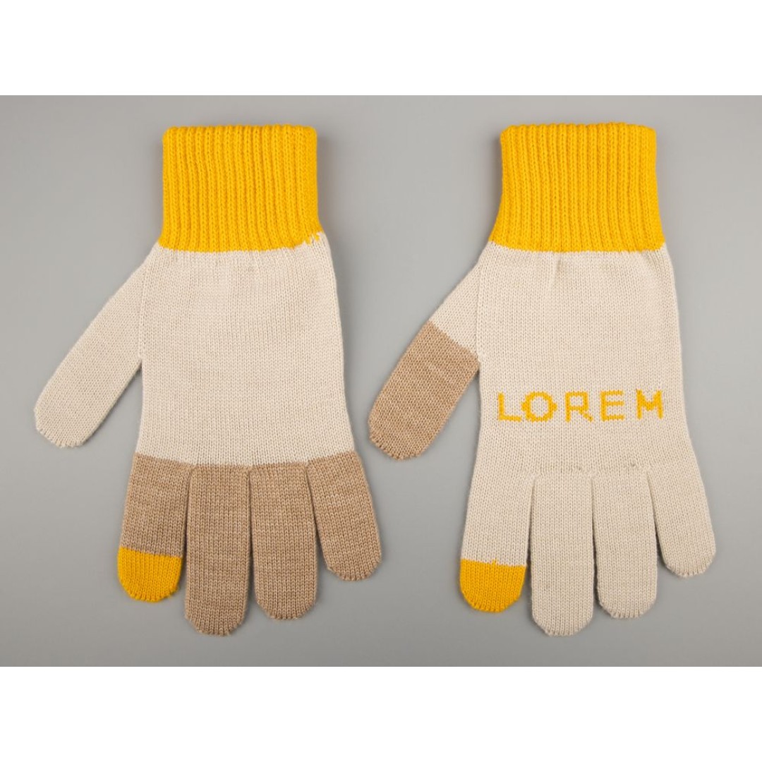 Перчатки вязаные Guanti на заказ, полушерсть, размер L/XL