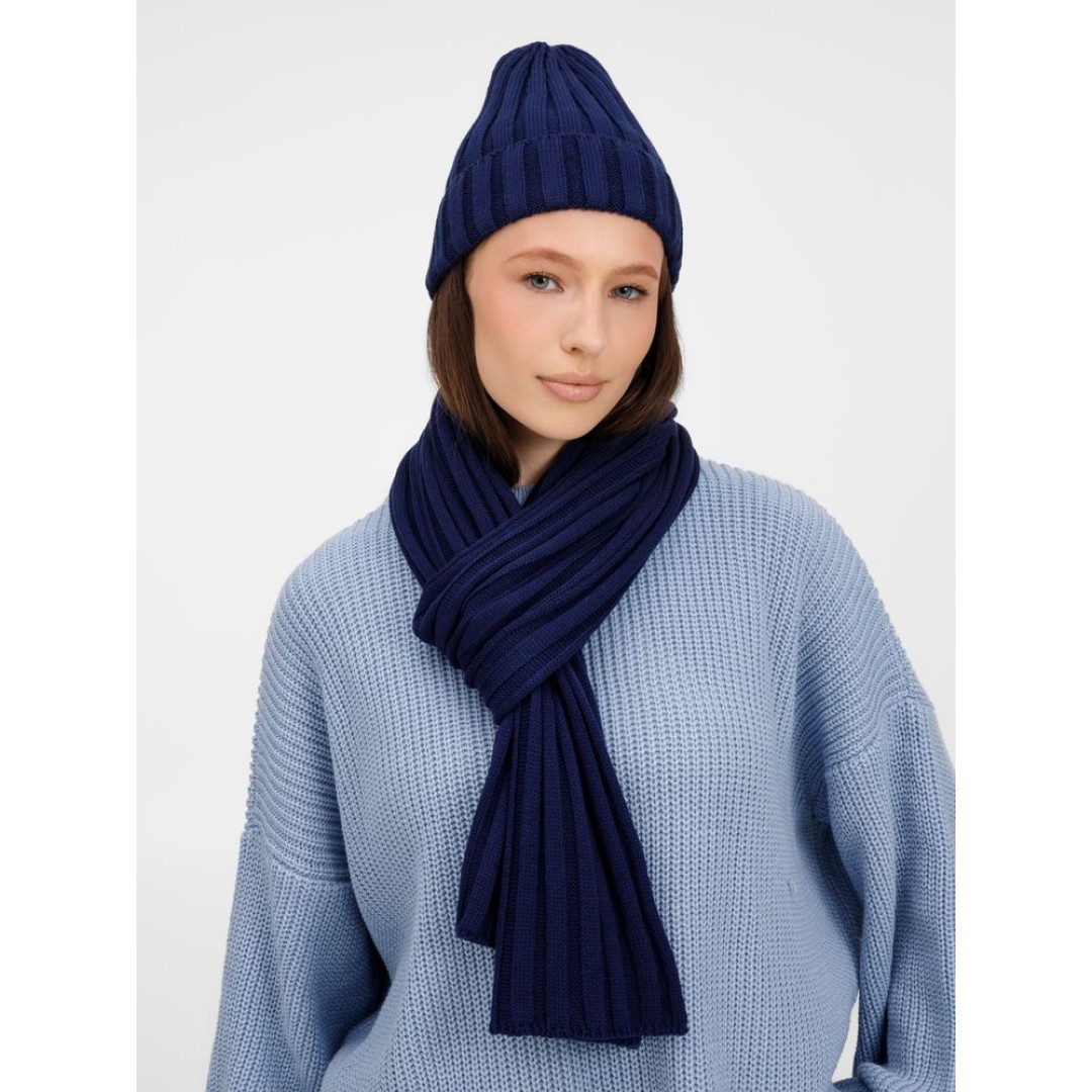 Шарф Metelitsa, темно-синий (сапфир)