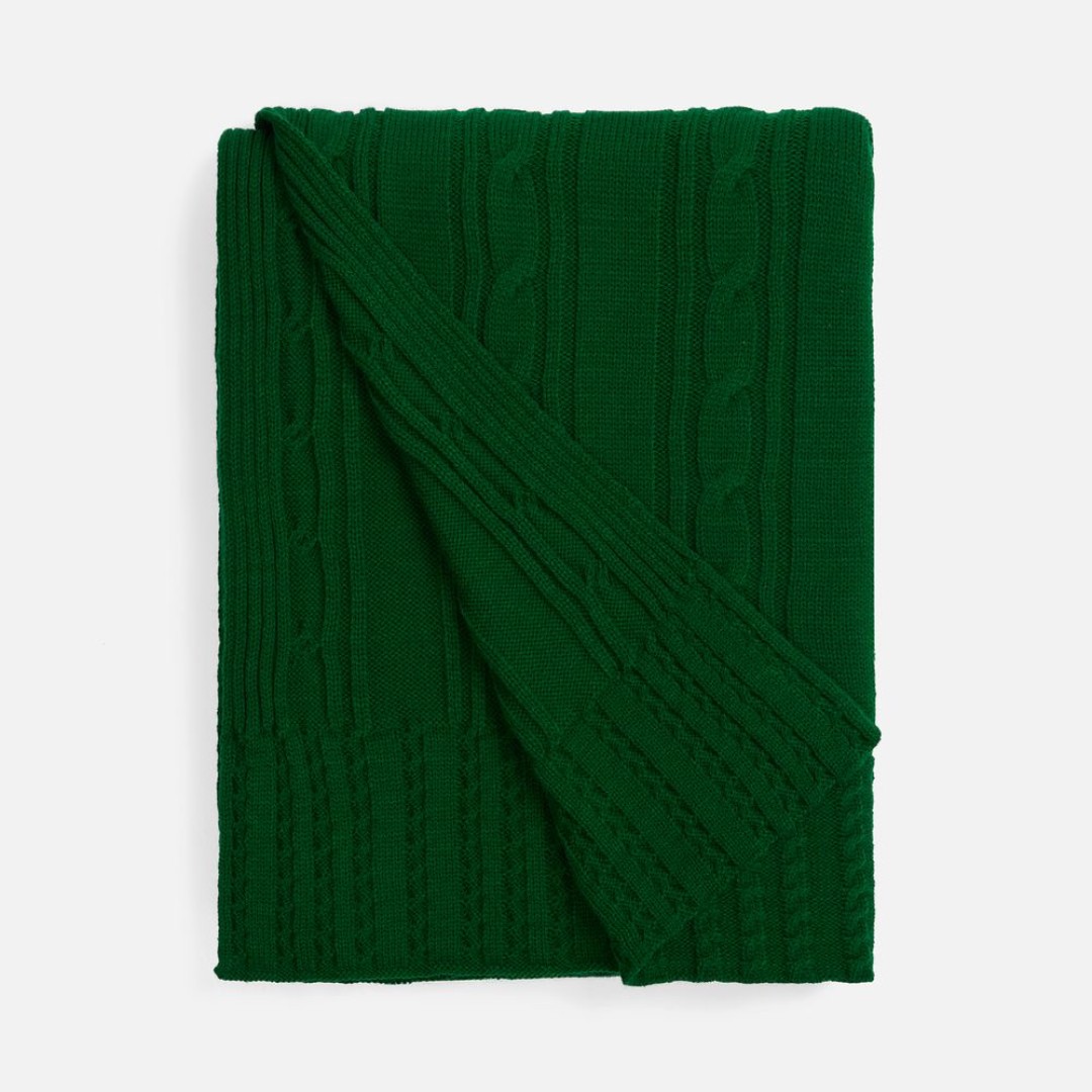 Плед Remitti, глубокий зеленый