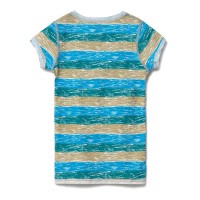 Футболка женская RAYET LADY двусторонняя, голубой/зеленый, S