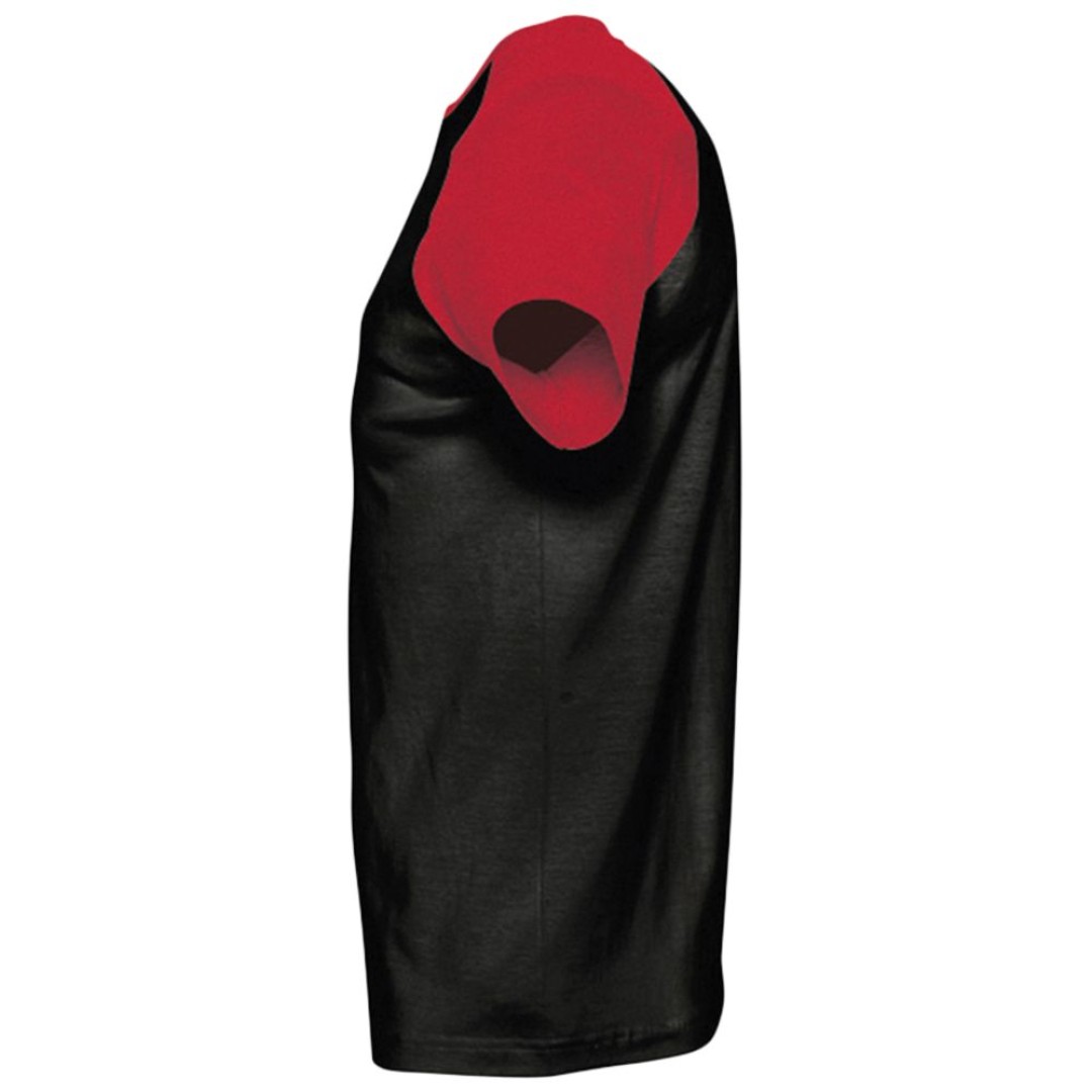 Футболка мужская двухцветная Funky 150, черная с красным, M