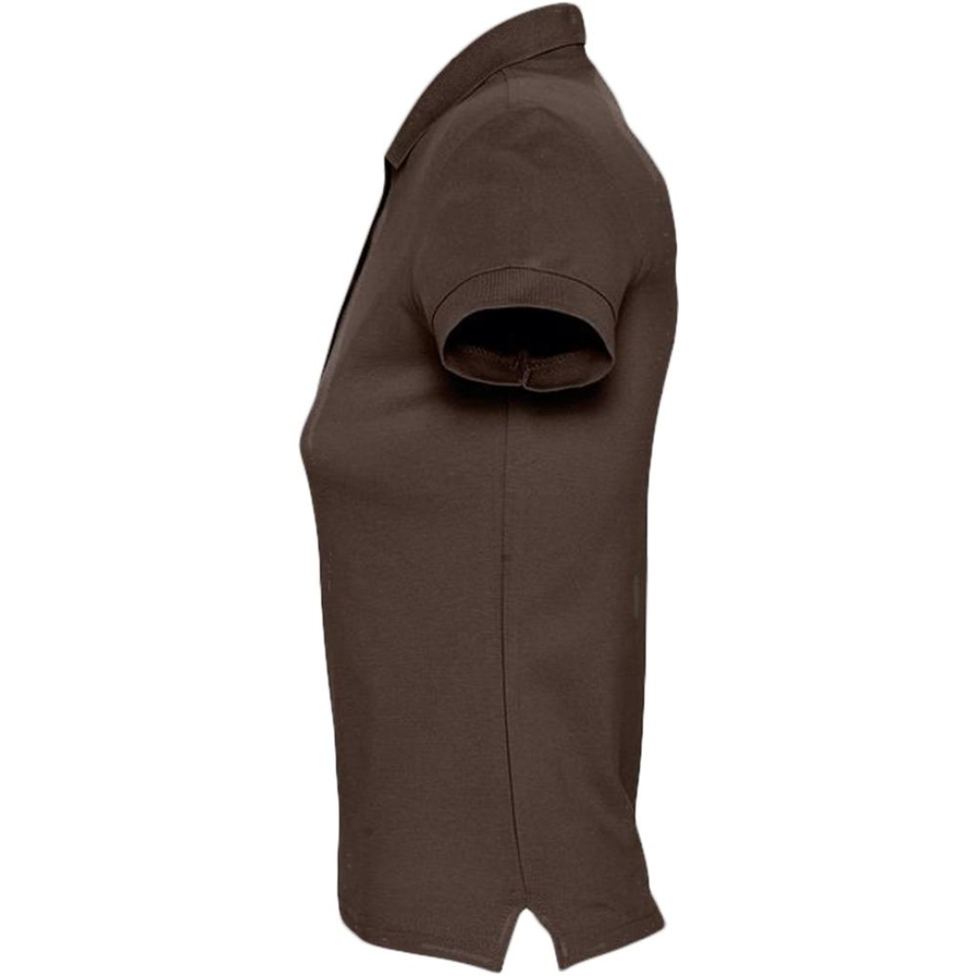 Рубашка поло женская Passion 170 шоколадно-коричневая, M