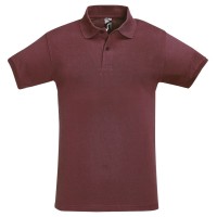 Рубашка поло мужская Perfect Men 180, бордовая, XL