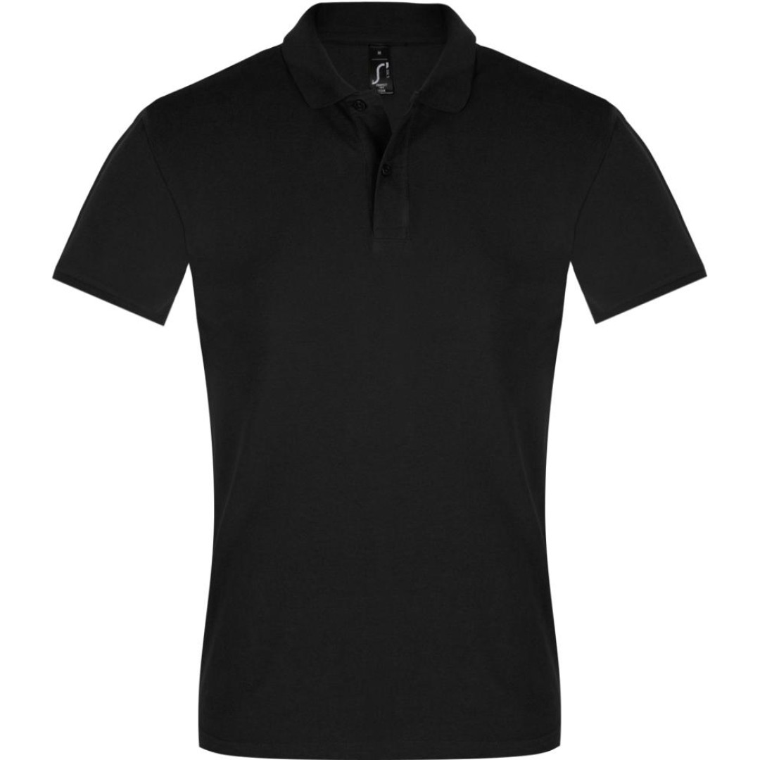 Рубашка поло мужская Perfect Men 180 черная, 3XL