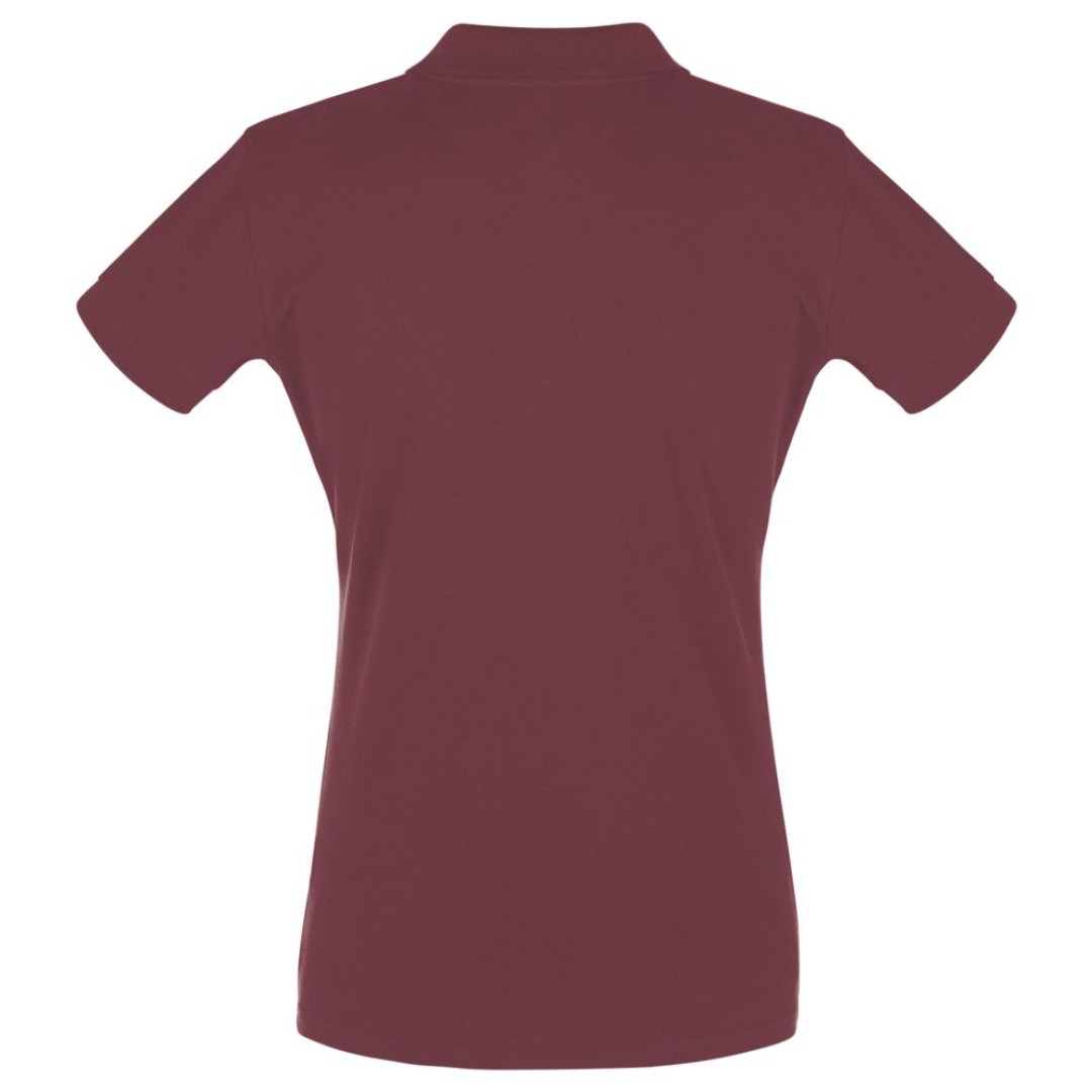 Рубашка поло женская Perfect Women 180, бордовая, XXL