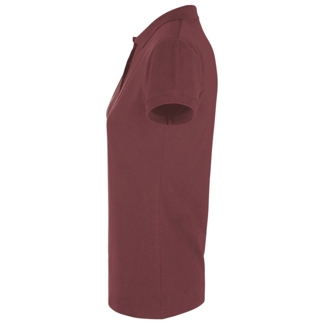 Рубашка поло женская Perfect Women 180, бордовая, XXL