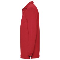 Рубашка поло мужская с длинным рукавом Winter II 210 красная, M