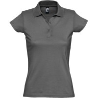 Рубашка поло женская Prescott women 170 темно-серая, L