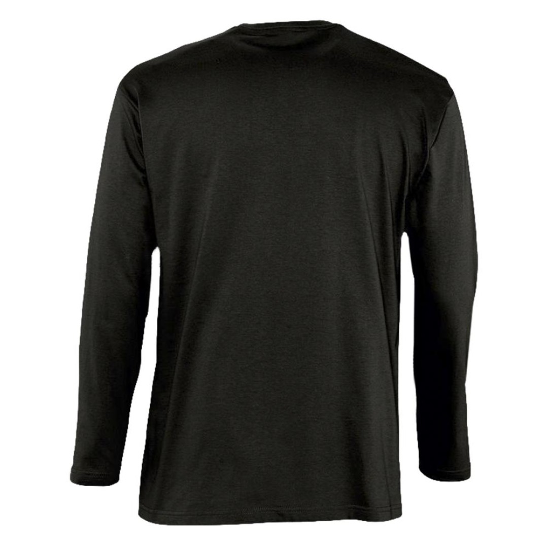Футболка мужская с длинным рукавом Monarch 150 черная, M