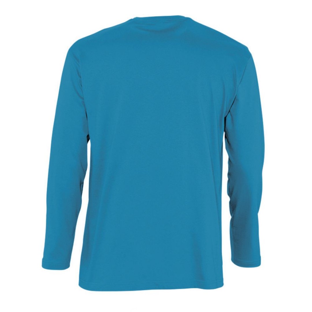 Футболка мужская с длинным рукавом Monarch голубая, XL
