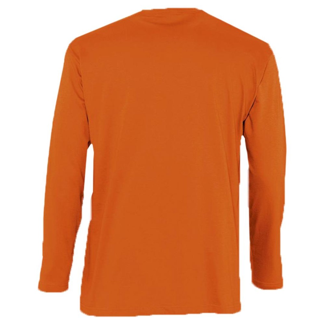 Футболка мужская с длинным рукавом Monarch 150 оранжевая, L