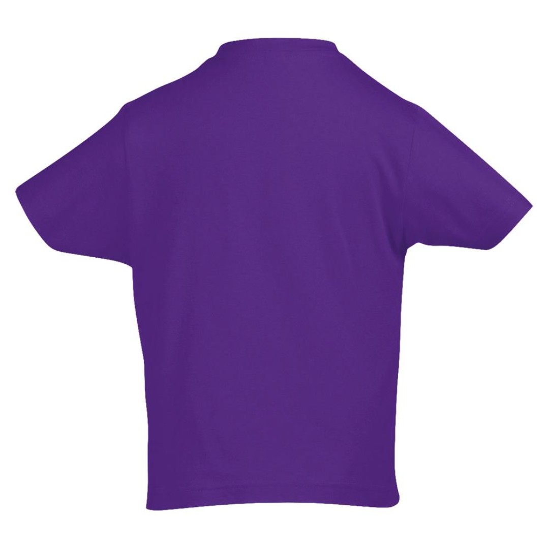 Футболка детская Imperial Kids темно-фиолетовая, на рост 118-128 см (8 лет)