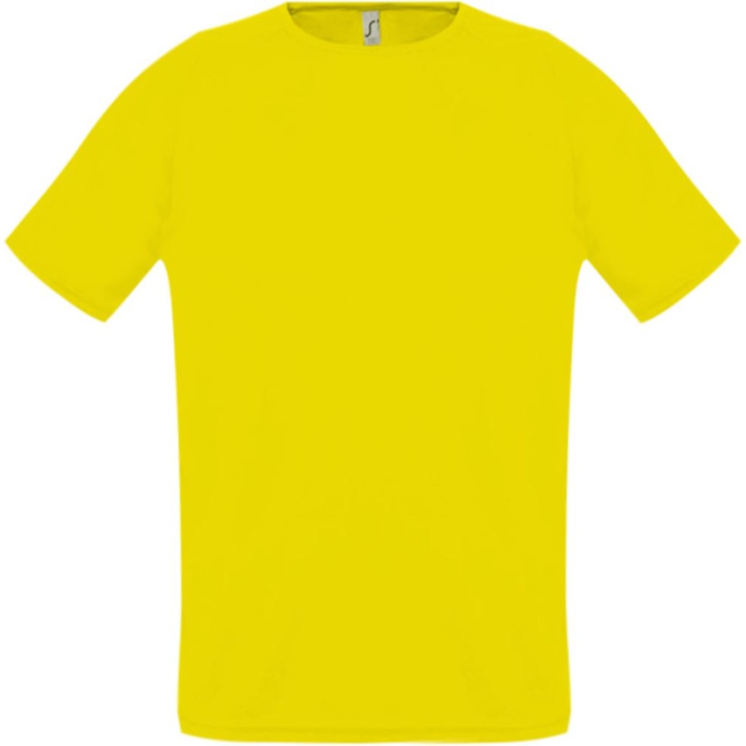 Футболка унисекс Sporty 140 лимонно-желтая, 3XL