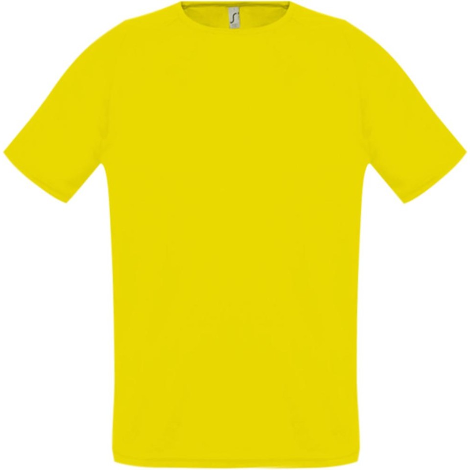 Футболка унисекс Sporty 140 лимонно-желтая, 3XL