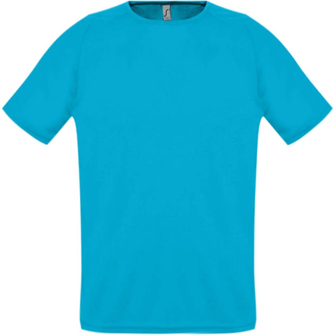 Футболка унисекс Sporty 140 бирюзовая, L