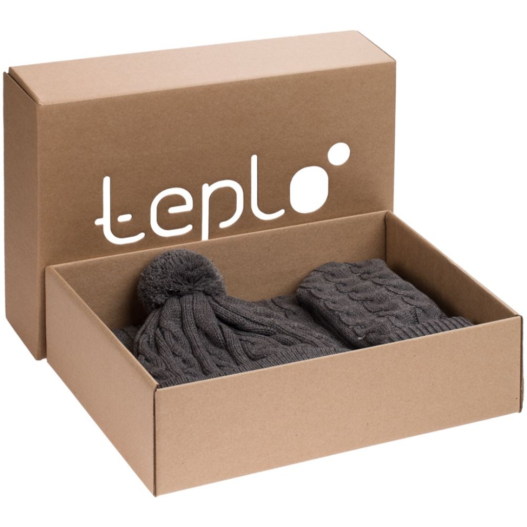 Набор Heat Trick, темно-серый меланж, M