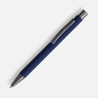 Ручка шариковая Atento Soft Touch, темно-синяя