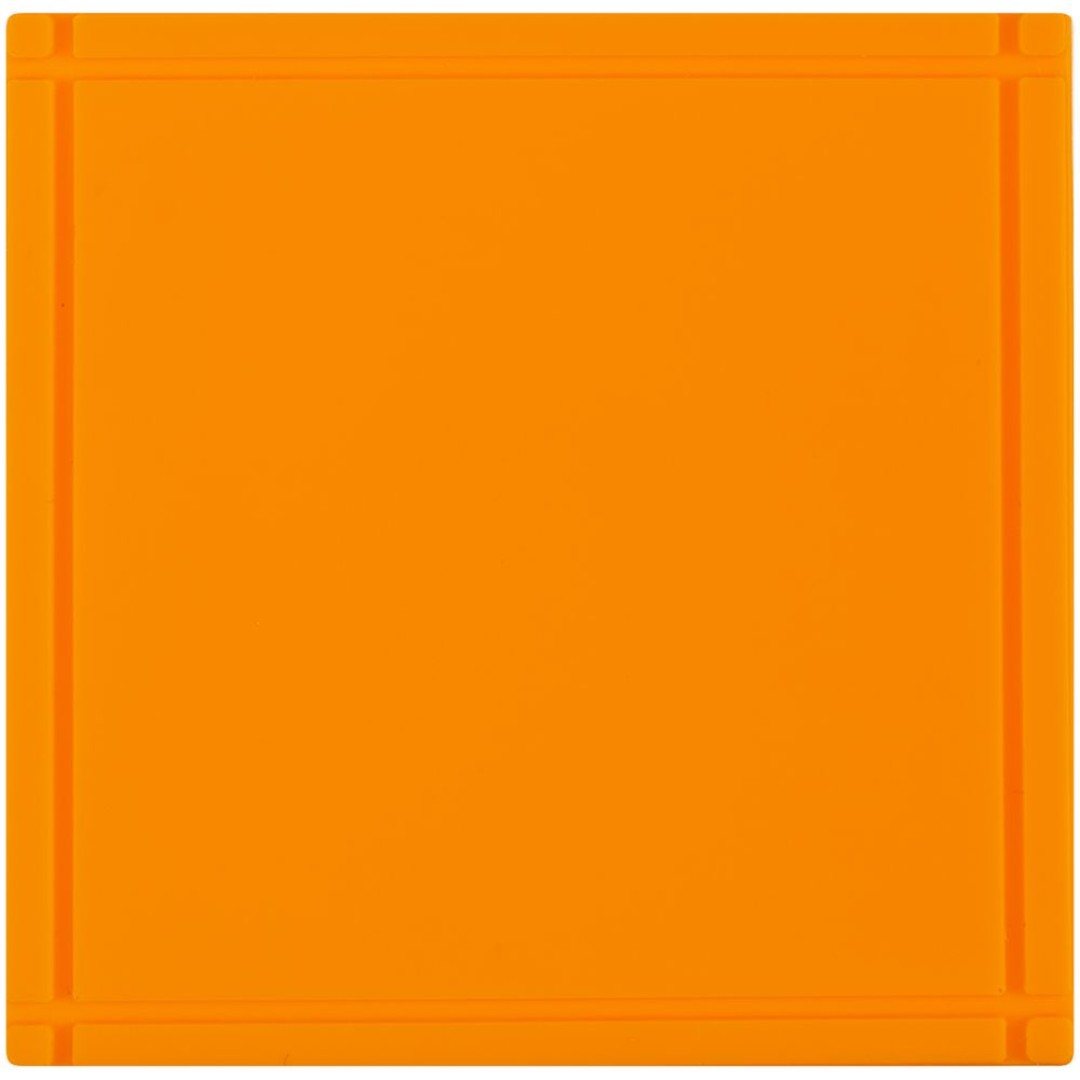 Лейбл из ПВХ Dzeta, L, оранжевый неон