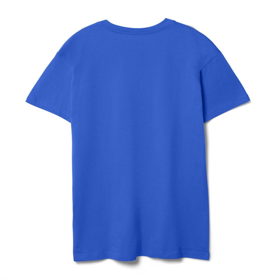 Футболка унисекс T-bolka 140, ярко-синяя, S