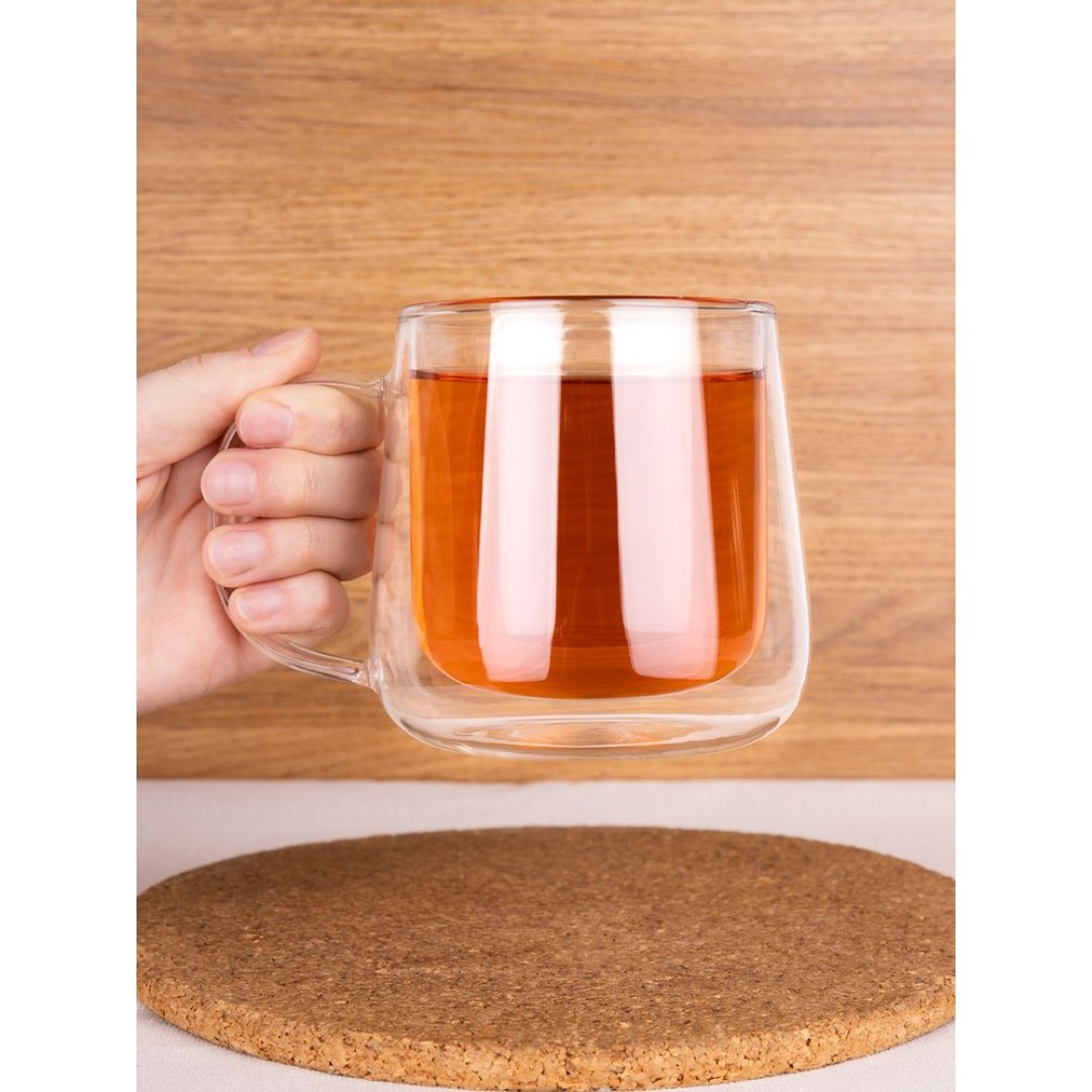 Чашка с двойными стенками Glass First