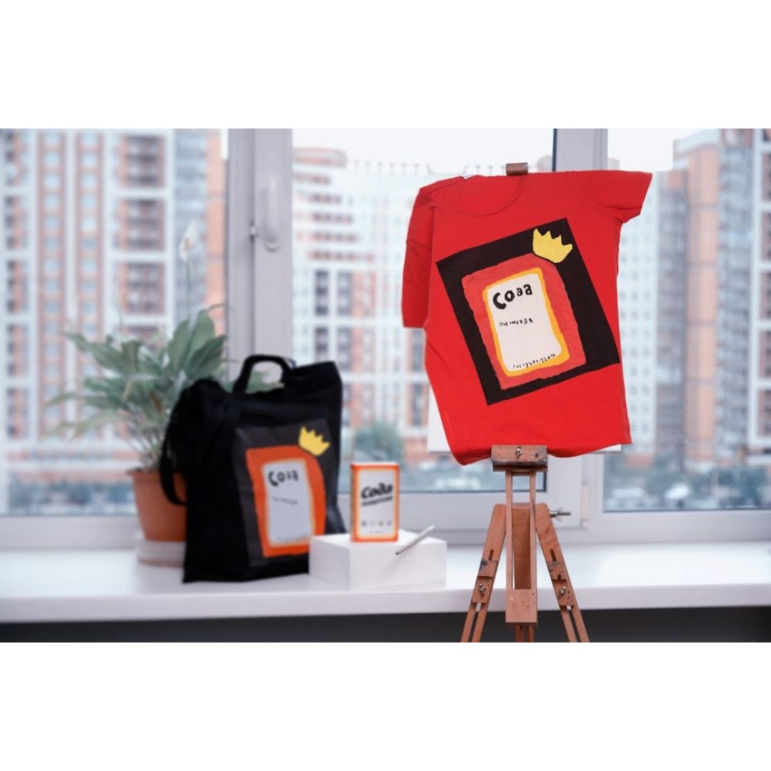 Футболка женская «Сода», красная, L